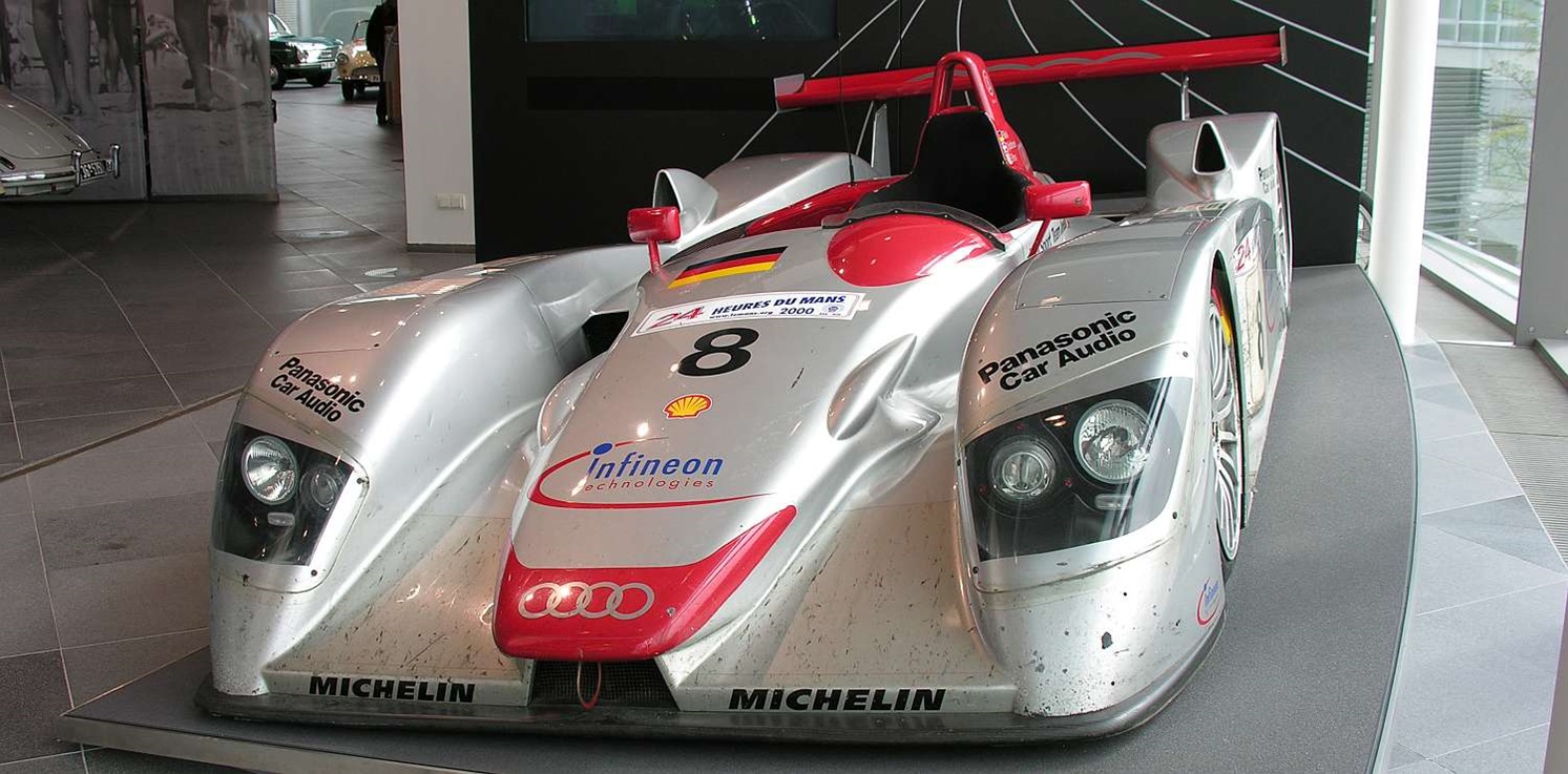 Audi R8 LMP Siegerauto immuseum mobile in Ingolstadt - Foto © Wolfgang L. M. Pehlemann